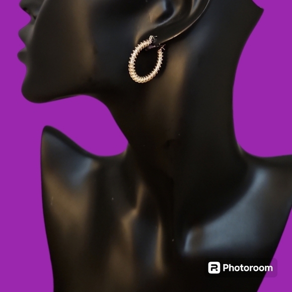 3/$30 Silvertone Huggie Hoop Earrings - Picture 1 of 3